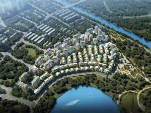 清凤鹿溪源被鹿溪河环绕,南望兴隆湖,整体处于活源活水之地-清凤鹿溪源楼盘-成都购房网