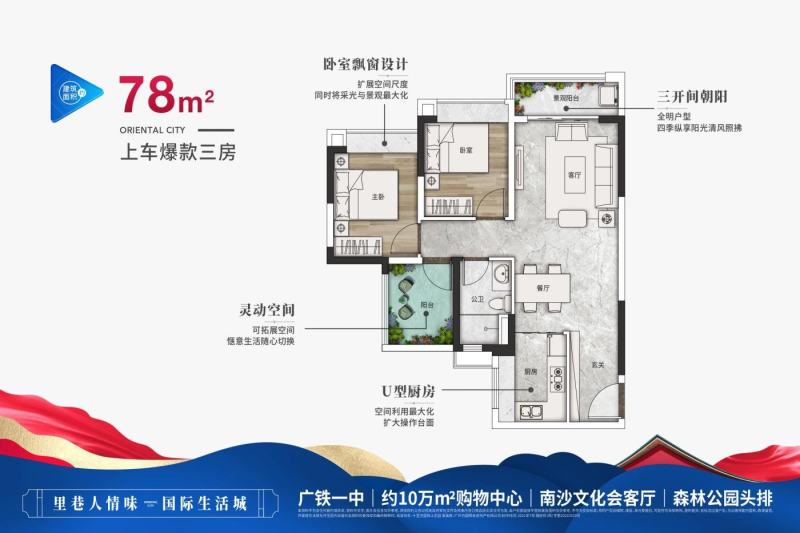 南沙·十里方圆价格28000元/平米,户型有2室-4室-南沙十里方圆楼盘-广州购房网