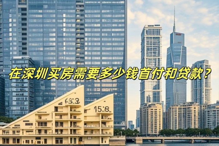 在深圳买房需要多少钱首付和贷款?-深圳购房网