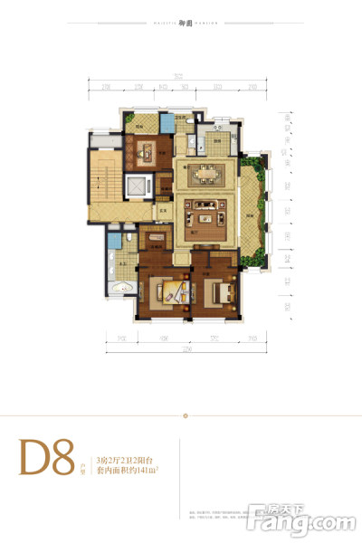>购房网>重庆新楼盘>重庆渝北新楼盘>重庆两江御园楼盘>s2户型(3室2厅